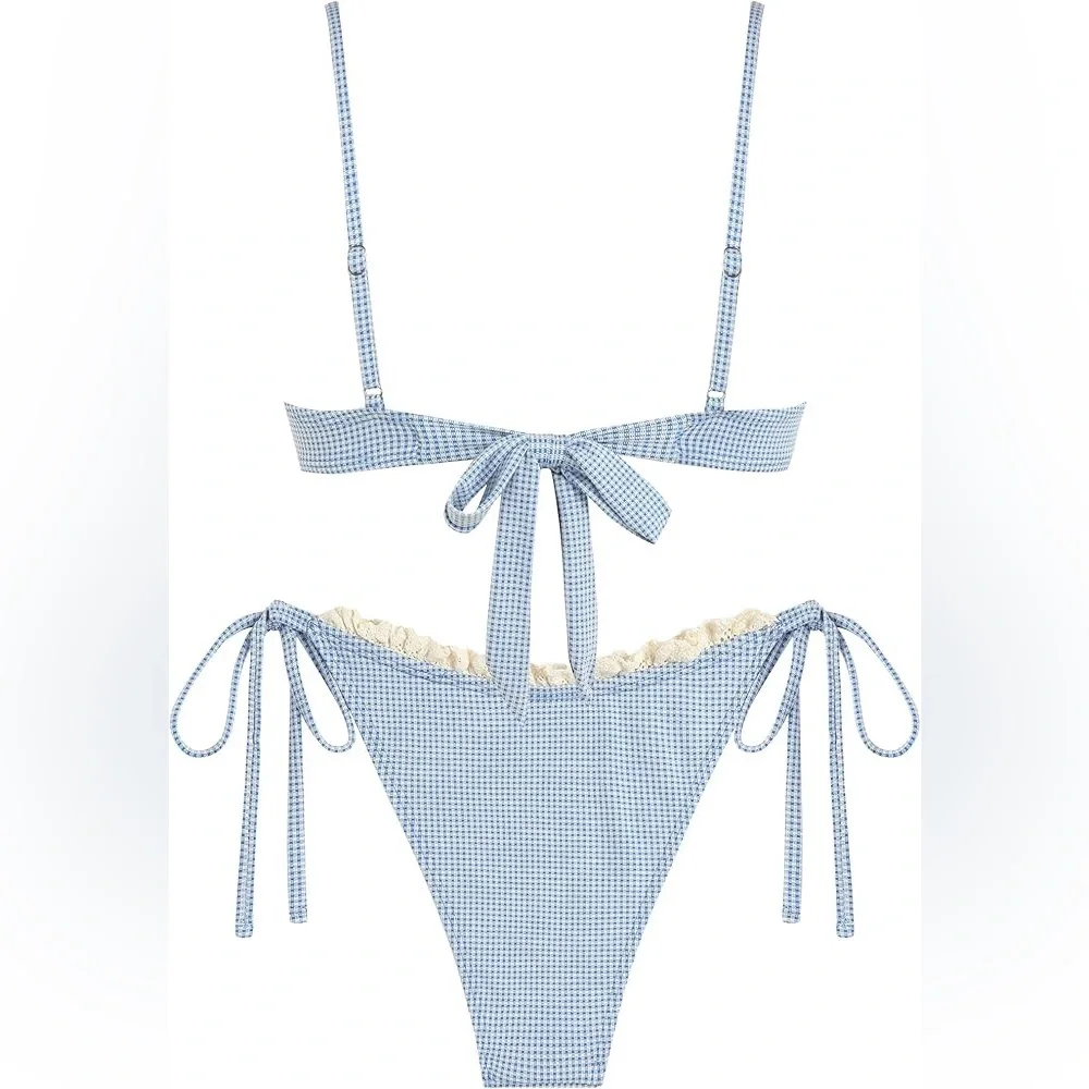 Gingham Bikini Set - Picture 2 of 7